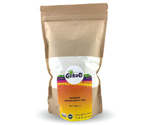 GekoO Organik Karabuğday Unu (Greçka) 750g freeshipping - DiabStore